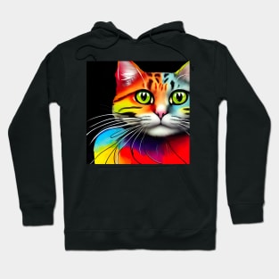 Colorful Cat Art Designs Hoodie